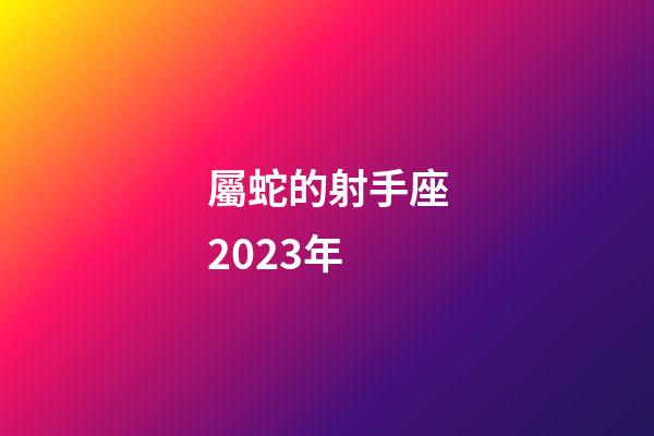 屬蛇的射手座2023年-第1張-星座運勢-玄機派