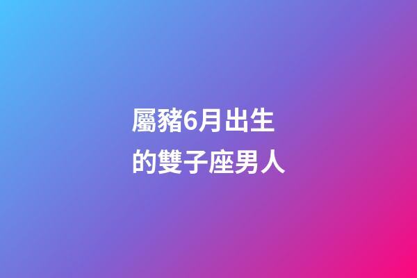 屬豬6月出生的雙子座男人-第1張-星座運勢-玄機派
