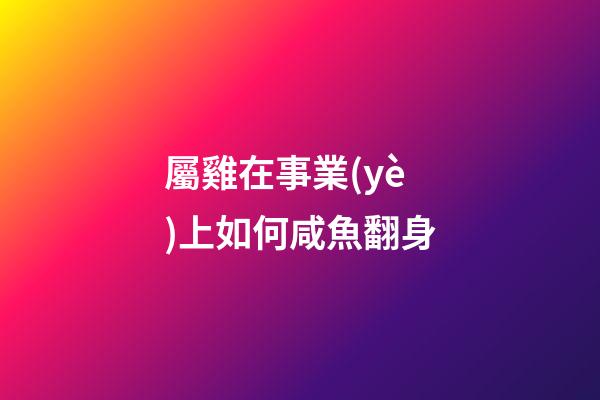 屬雞在事業(yè)上如何咸魚翻身