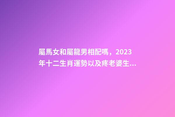 屬馬女和屬龍男相配嗎，2023年十二生肖運勢以及疼老婆生肖和旺夫生肖大全-第1張-觀點-玄機派