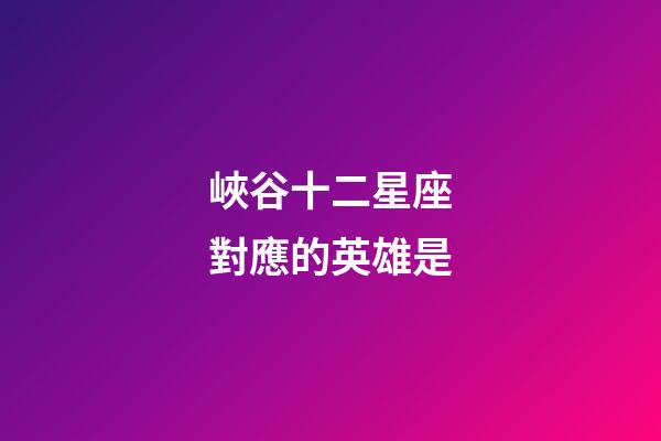峽谷十二星座對應的英雄是-第1張-星座運勢-玄機派
