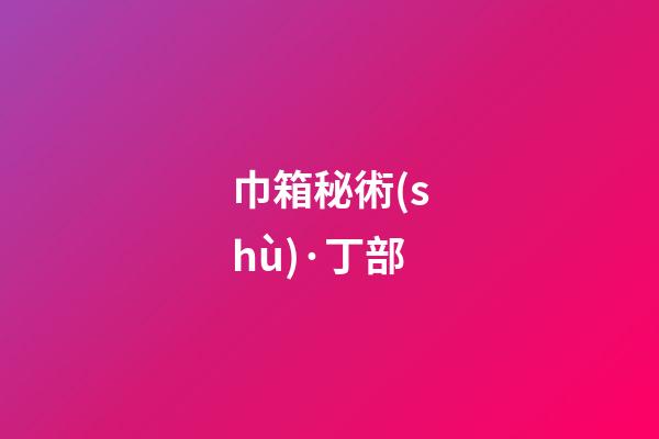 巾箱秘術(shù)·丁部