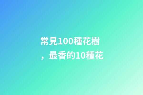 常見100種花樹，最香的10種花-第1張-觀點-玄機派