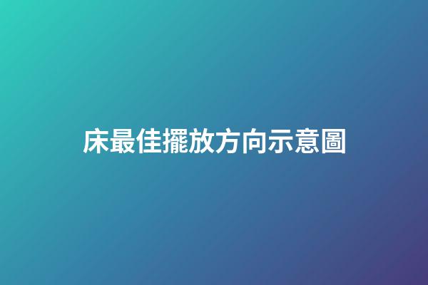 床最佳擺放方向示意圖