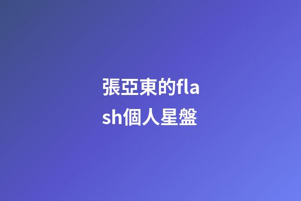 張亞東的flash個人星盤