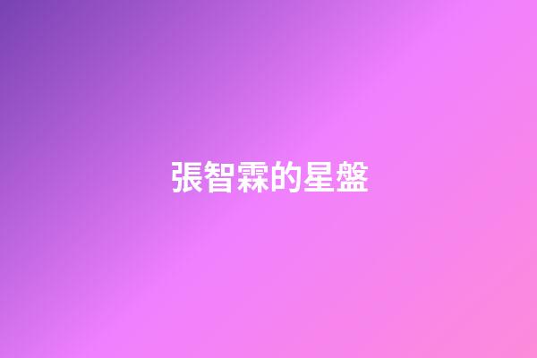 張智霖的星盤-第1張-星座運勢-玄機派
