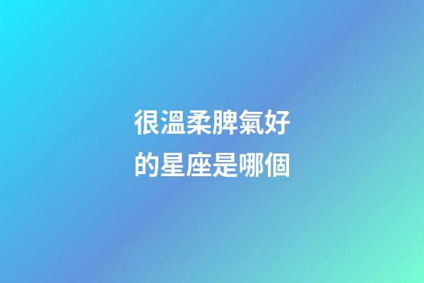 很溫柔脾氣好的星座是哪個-第1張-星座運勢-玄機派