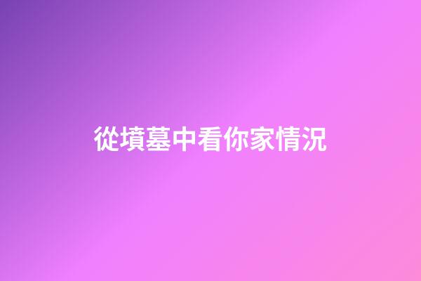從墳墓中看你家情況