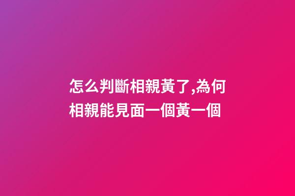 怎么判斷相親黃了,為何相親能見面一個黃一個-第1張-觀點-玄機派