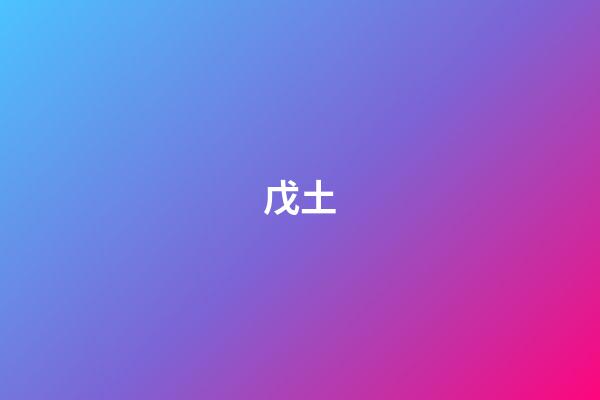 戊土