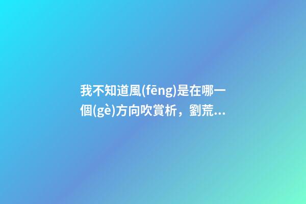 我不知道風(fēng)是在哪一個(gè)方向吹賞析，劉荒田我知道風(fēng)是在哪一個(gè)方向吹
