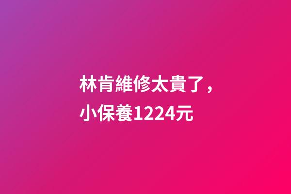 林肯維修太貴了，小保養1224元-第1張-觀點-玄機派