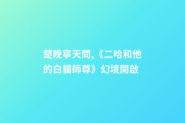 楚晚寧天問,《二哈和他的白貓師尊》幻境開啟-第1張-觀點-玄機(jī)派