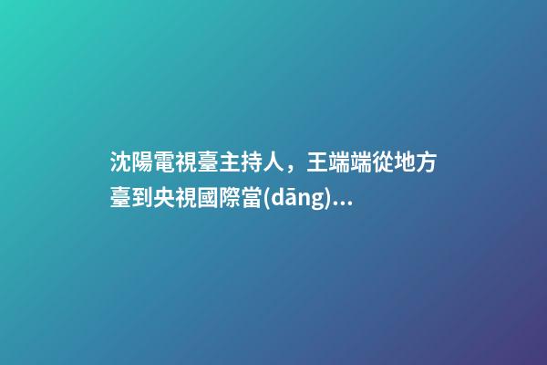 沈陽電視臺主持人，王端端從地方臺到央視國際當(dāng)家花旦-第1張-觀點(diǎn)-玄機(jī)派