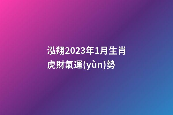 泓翔2023年1月生肖虎財氣運(yùn)勢