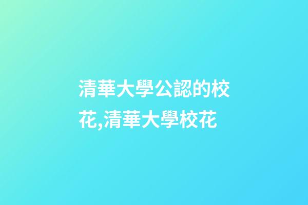 清華大學公認的校花,清華大學校花-第1張-觀點-玄機派