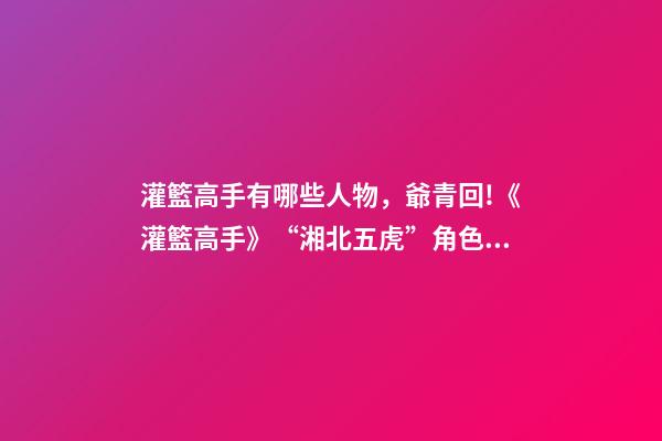 灌籃高手有哪些人物，爺青回!《灌籃高手》“湘北五虎”角色海報曝光-第1張-觀點-玄機派