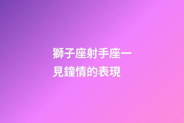獅子座射手座一見鐘情的表現-第1張-星座運勢-玄機派