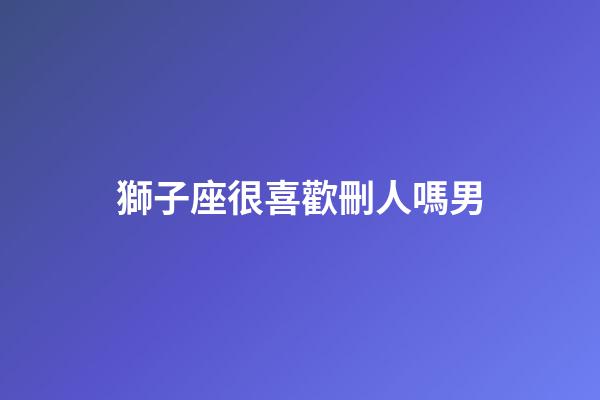 獅子座很喜歡刪人嗎男-第1張-星座運勢-玄機派
