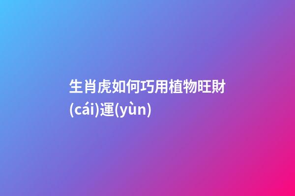 生肖虎如何巧用植物旺財(cái)運(yùn)