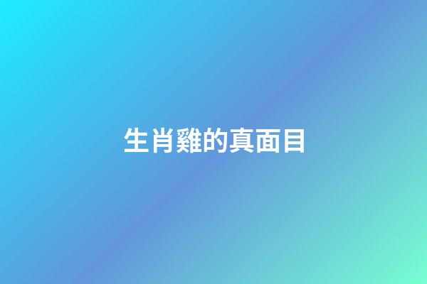 生肖雞的真面目