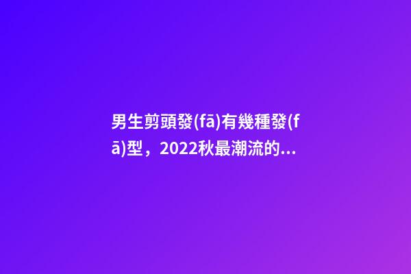 男生剪頭發(fā)有幾種發(fā)型，2022秋最潮流的男生發(fā)型來了!干凈利落-第1張-觀點(diǎn)-玄機(jī)派
