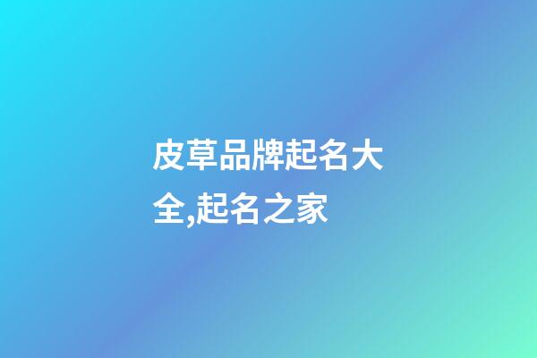 皮草品牌起名大全,起名之家-第1張-商標起名-玄機派