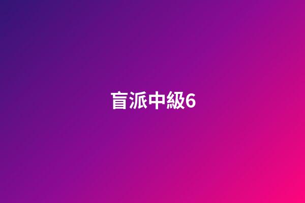 盲派中級6