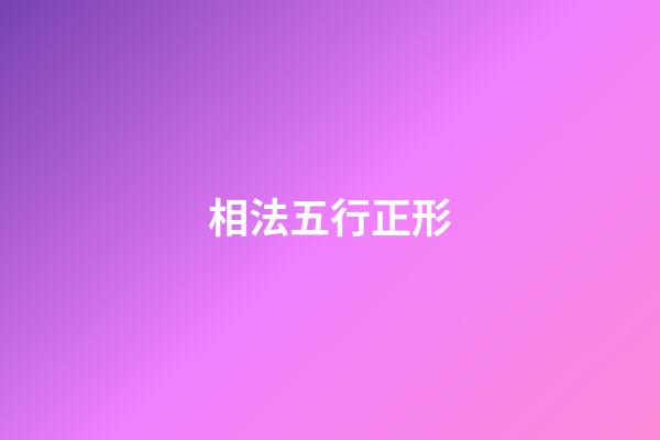 相法五行正形