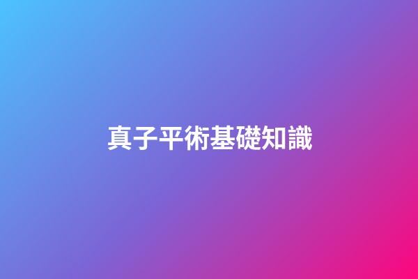 真子平術基礎知識