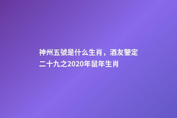 神州五號是什么生肖，酒友鑒定二十九之2020年鼠年生肖-第1張-觀點-玄機派