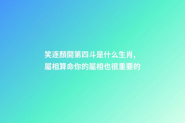 笑逐顏開第四斗是什么生肖,屬相算命你的屬相也很重要的-第1張-觀點-玄機派