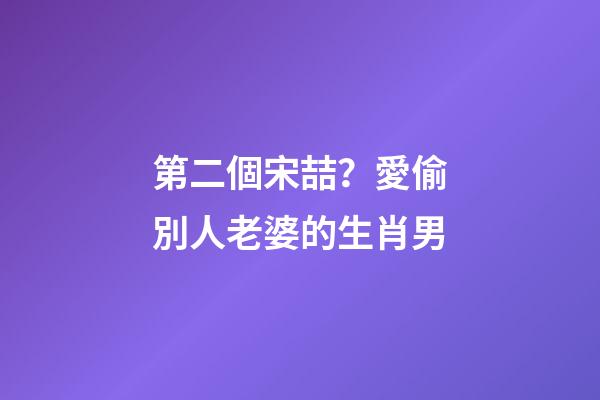 第二個宋喆？愛偷別人老婆的生肖男