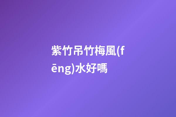 紫竹吊竹梅風(fēng)水好嗎