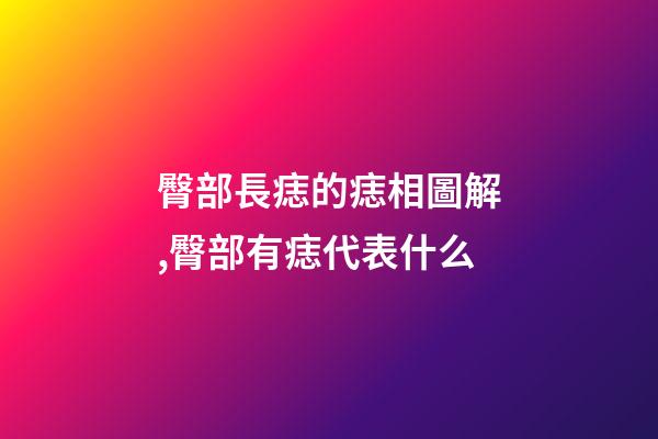 臀部長痣的痣相圖解,臀部有痣代表什么