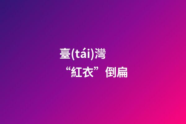 臺(tái)灣“紅衣”倒扁