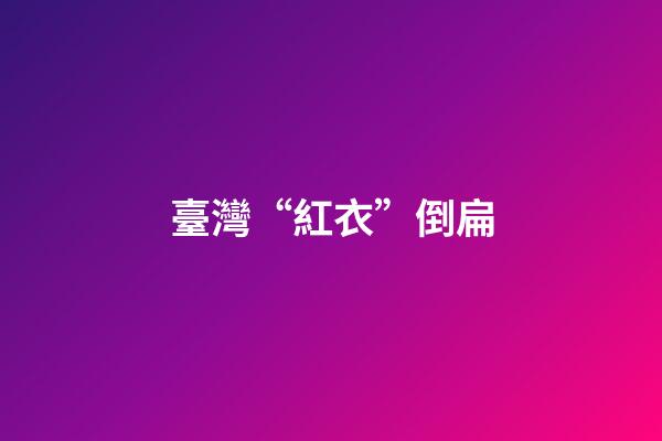 臺灣“紅衣”倒扁
