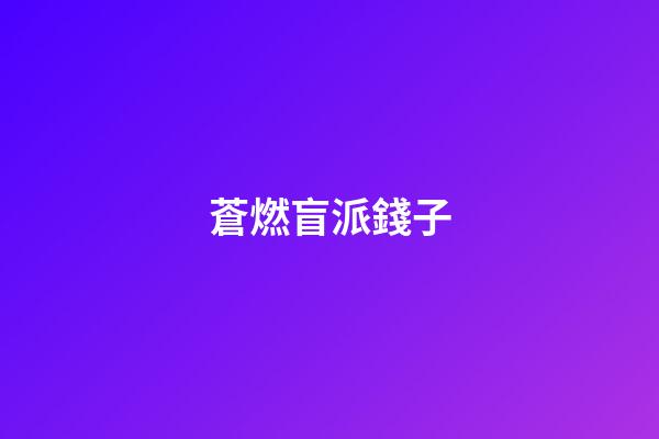 蒼燃盲派錢子