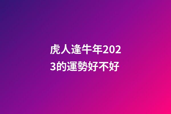 虎人逢牛年2023的運勢好不好