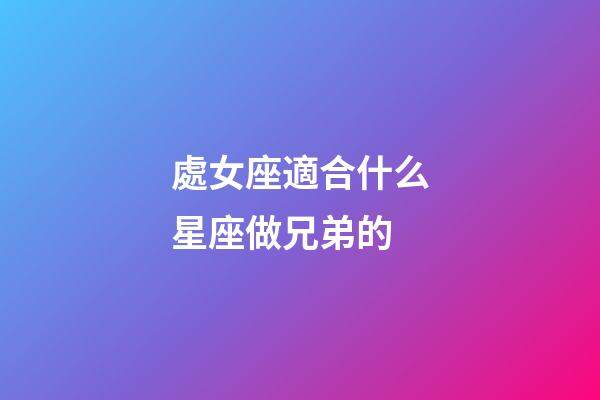 處女座適合什么星座做兄弟的-第1張-星座運(yùn)勢(shì)-玄機(jī)派