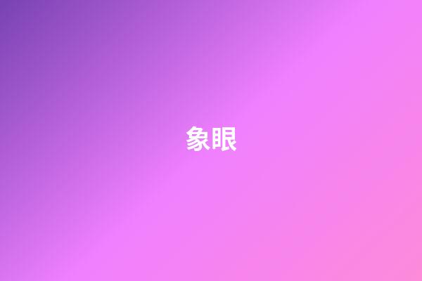 象眼