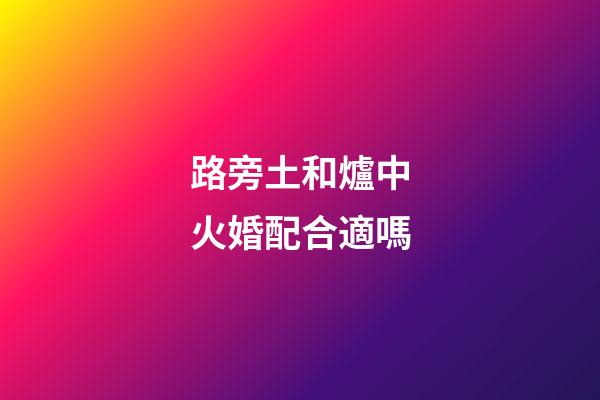 路旁土和爐中火婚配合適嗎