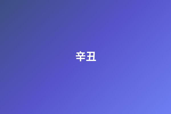 辛丑