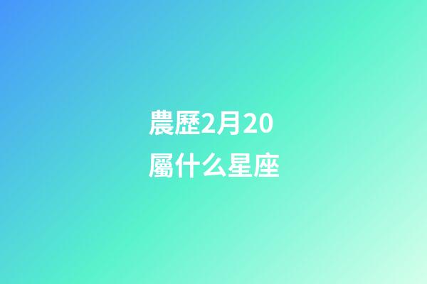 農歷2月20屬什么星座-第1張-星座運勢-玄機派