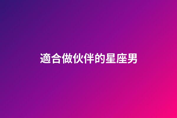 適合做伙伴的星座男-第1張-星座運勢-玄機派