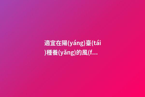 適宜在陽(yáng)臺(tái)種養(yǎng)的風(fēng)水綠植
