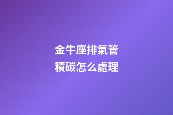 金牛座排氣管積碳怎么處理-第1張-星座運(yùn)勢(shì)-玄機(jī)派