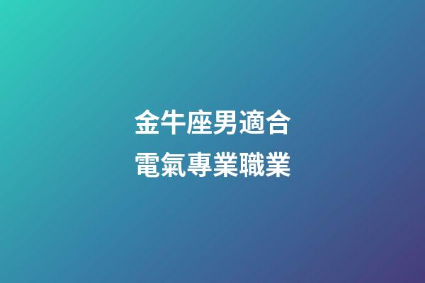 金牛座男適合電氣專業職業-第1張-星座運勢-玄機派