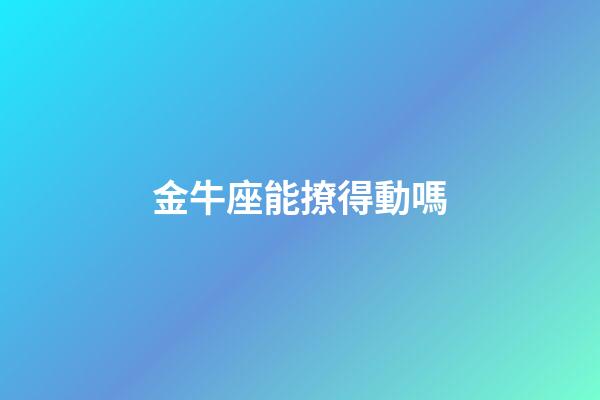 金牛座能撩得動嗎-第1張-星座運勢-玄機派