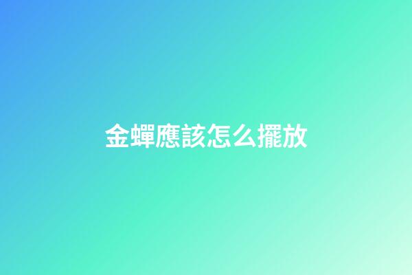 金蟬應該怎么擺放